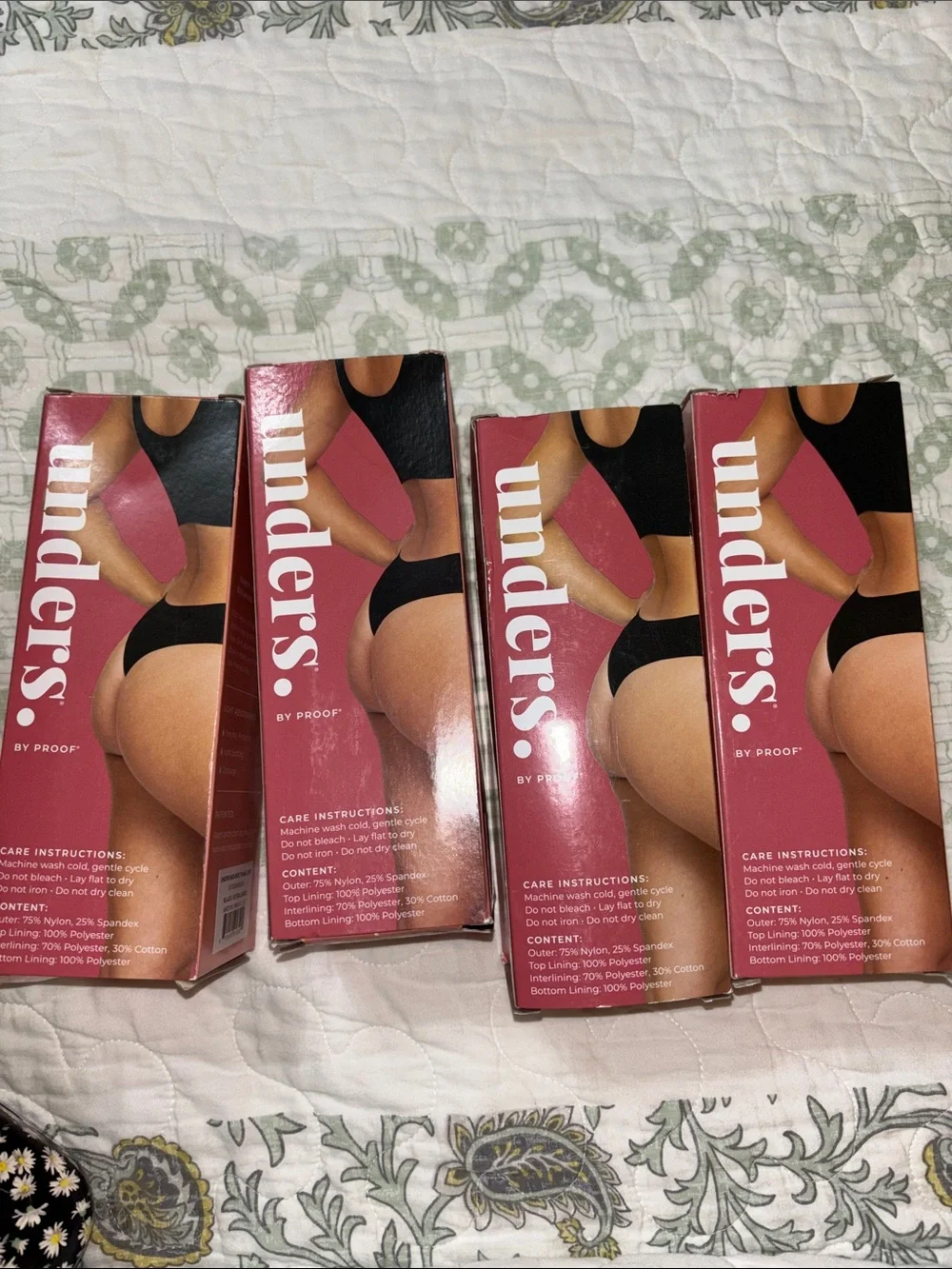 Leak Proof Thong - Pink - XL all 4 bundles New # in original box’s